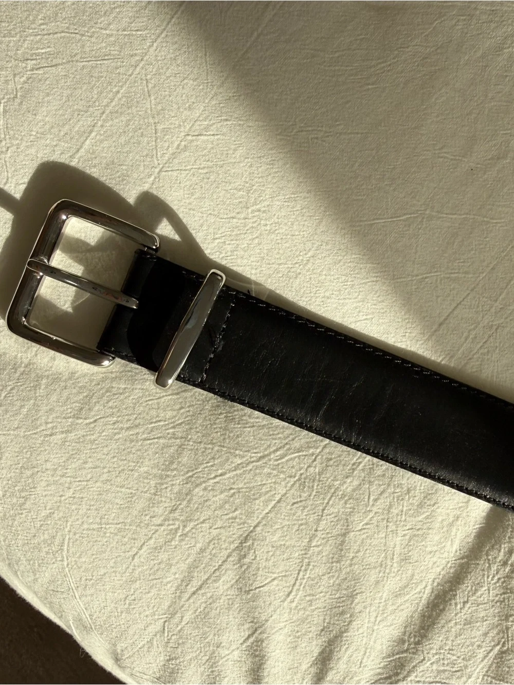 Aritzia Black Leather Belt